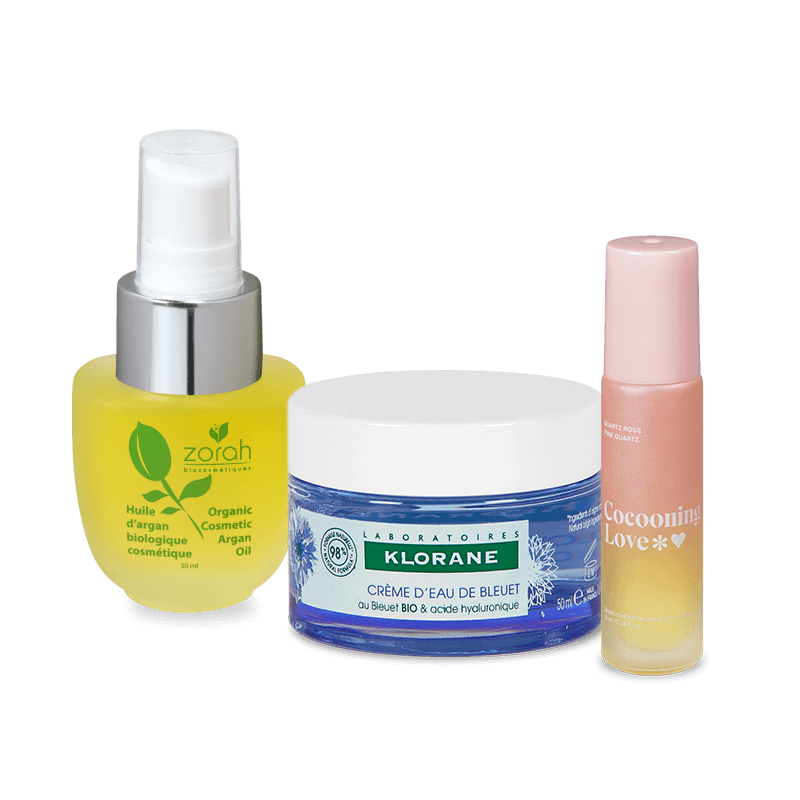 Ensemble de produits Chanv Klorane et Cocooning Love de la section Beauté éthique chez Familiprix