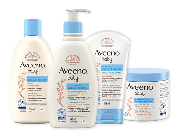 La gamme complète Aveeno Baby soin de l’eczéma