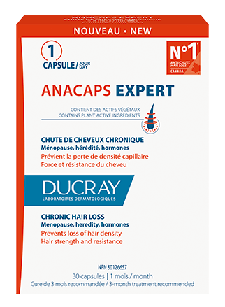 Ducray - Anacaps Expert – Complément alimentaire pour la chute de cheveux chronique